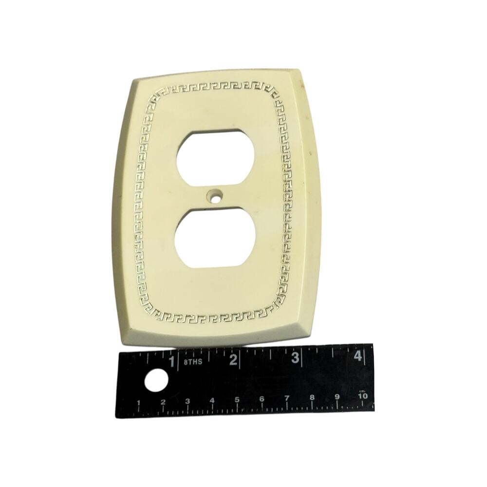 Edmar Creation Vintage Greek Key Wall Plates Lot 9pc Switch Outlet Covers - Picture 3 of 6